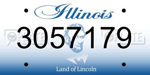 3057179 Illinois License Plate