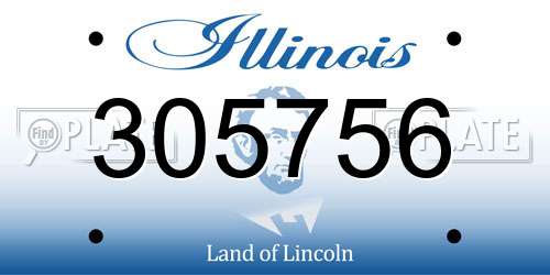 305756 Illinois License Plate