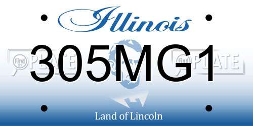 305MG1 Illinois License Plate