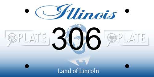 306 Illinois License Plate