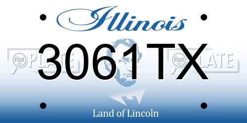 3061TX Illinois License Plate