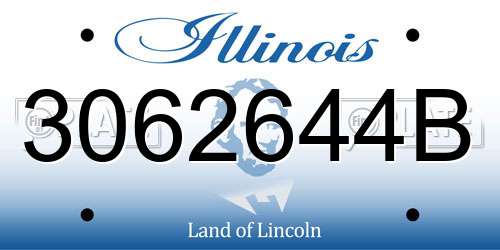 3062644B Illinois License Plate