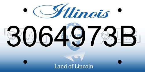 3064973B Illinois License Plate