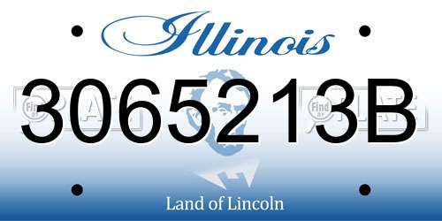 3065213B Illinois License Plate