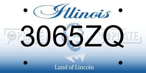 3065ZQ Illinois License Plate