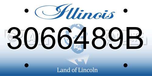 3066489B Illinois License Plate