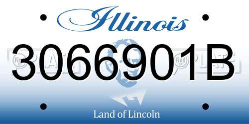 3066901B Illinois License Plate