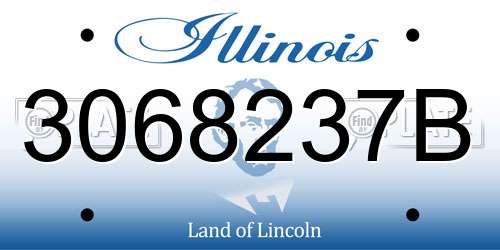 3068237B Illinois License Plate