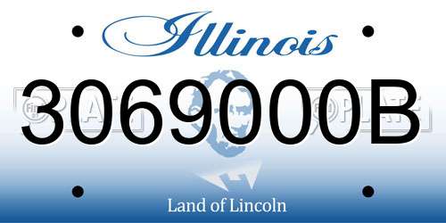 3069000B Illinois License Plate
