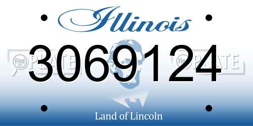 3069124 Illinois License Plate
