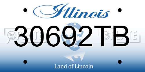 30692TB Illinois License Plate