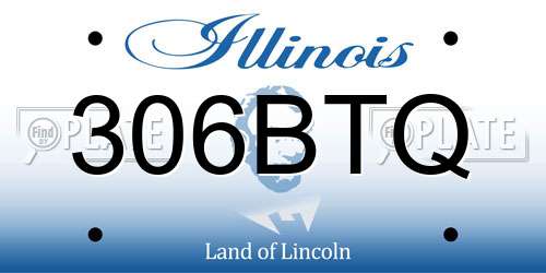 306BTQ Illinois License Plate