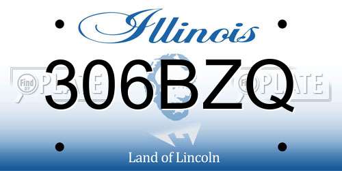 306BZQ Illinois License Plate