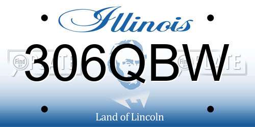 306QBW Illinois License Plate