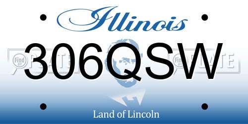 306QSW Illinois License Plate