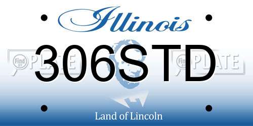 306STD Illinois License Plate
