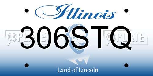 306STQ Illinois License Plate