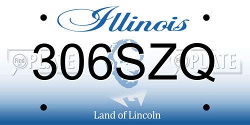 306SZQ Illinois License Plate