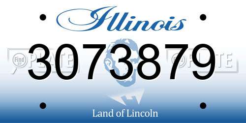 3073879 Illinois License Plate