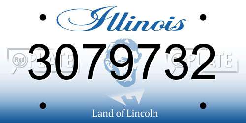 3079732 Illinois License Plate