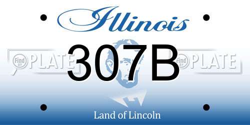 307B Illinois License Plate