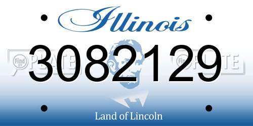 3082129 Illinois License Plate