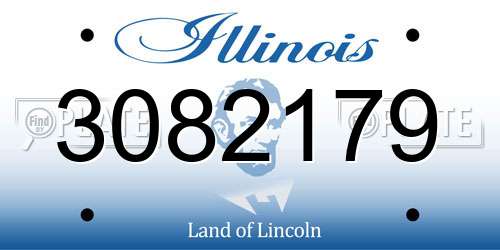 3082179 Illinois License Plate