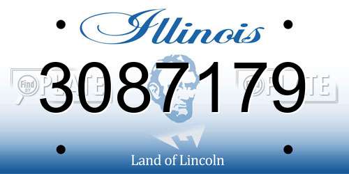 3087179 Illinois License Plate