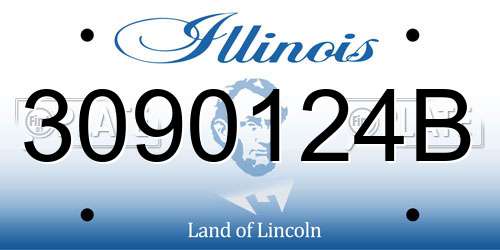 3090124B Illinois License Plate