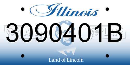 3090401B Illinois License Plate