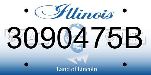 3090475B Illinois License Plate