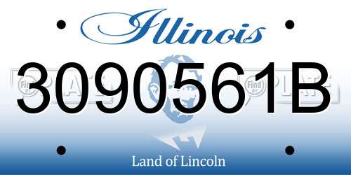 3090561B Illinois License Plate