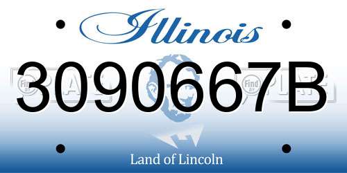 3090667B Illinois License Plate