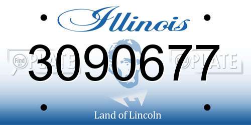 3090677 Illinois License Plate