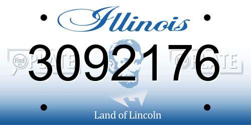 3092176 Illinois License Plate
