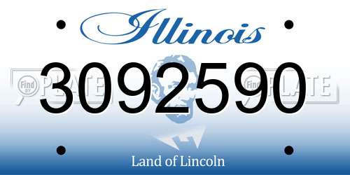 3092590 Illinois License Plate
