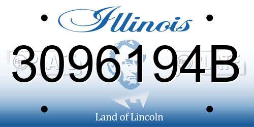 3096194B Illinois License Plate