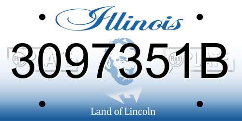 3097351B Illinois License Plate