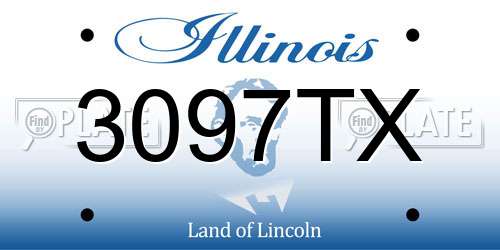 3097TX Illinois License Plate