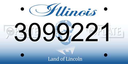 3099221 Illinois License Plate