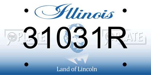 31031R Illinois License Plate