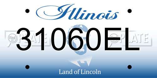 31060EL Illinois License Plate