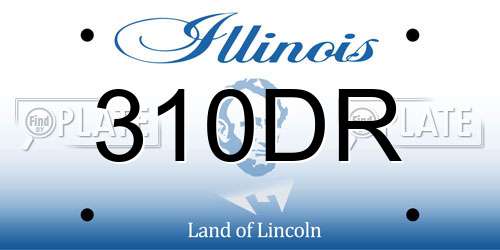 310DR Illinois License Plate