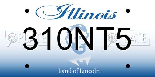 310NT5 Illinois License Plate