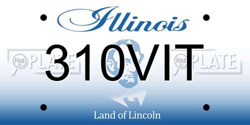 310VIT Illinois License Plate