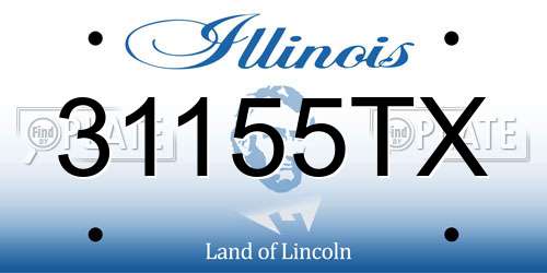 31155TX Illinois License Plate
