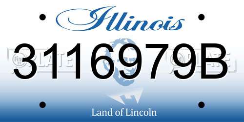 3116979B Illinois License Plate