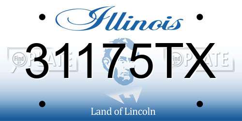 31175TX Illinois License Plate