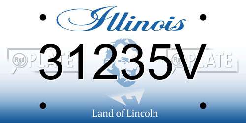 31235V Illinois License Plate
