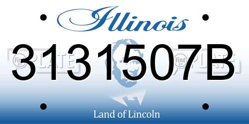 3131507B Illinois License Plate
